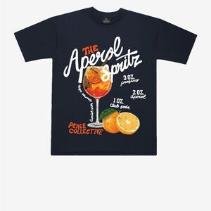 Peace Collective The Aperol Spritz Premium T-Shirt - Navy